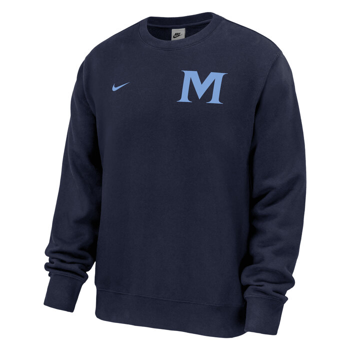 Nike Men's Club Fleece Crew Navy w/ M