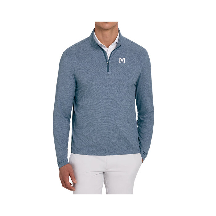 Holderness & Bourne Royce 1/4 Zip Hth/Pac/Blu w/ M