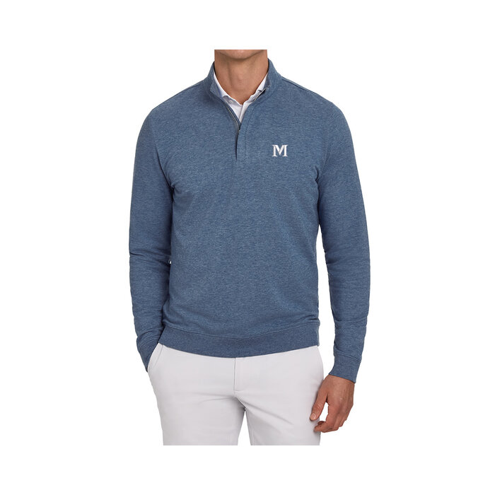 Holderness & Bourne Harper 1/4 Zip HthrPcBlue w/ M