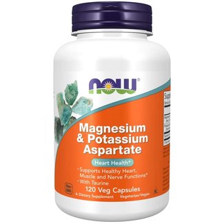 Now Foods Magnesium & Potassium Aspartate 120 Cap