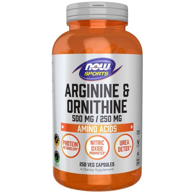 Now Foods Arginine & Ornithine 500 mg / 250 mg VC