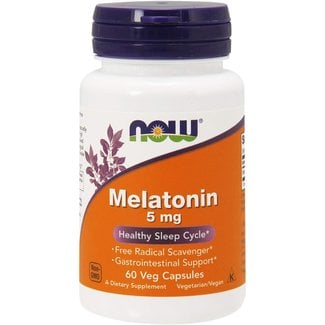 Now Foods Melatonin 5 mg w/ 60 Veg Capsules