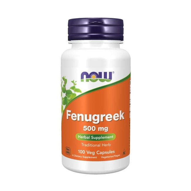Now Foods Fenugreek 500 mg w/ 100 Veg Capsules