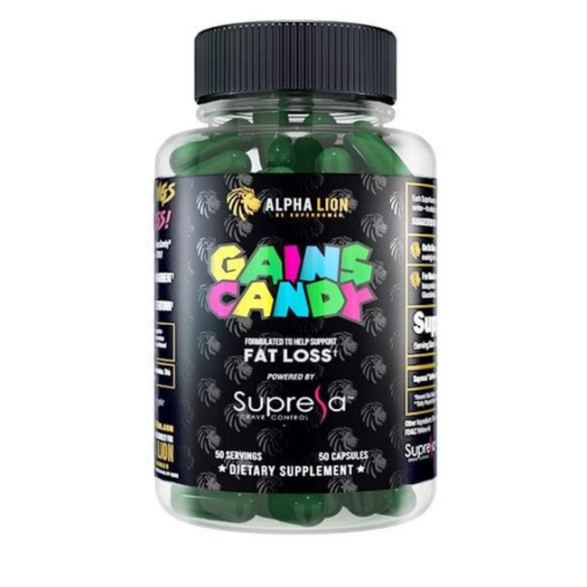 Alpha Lion Gains Candy Supresa 50 Capsules