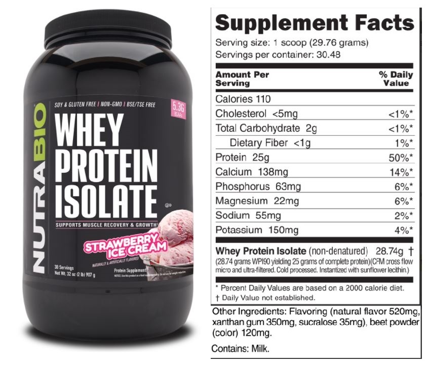 Nutrabio Whey Protein Isolate Discount Nutrition Discount Nutrition
