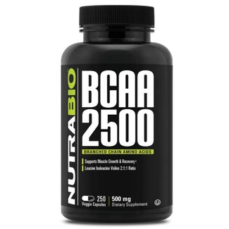 Nutrabio Bcaa 2500 250 Veggie Capsules