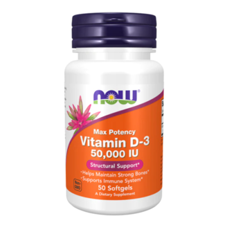 Now Foods Vitamin D-3 50,000 IU 50 Softgels