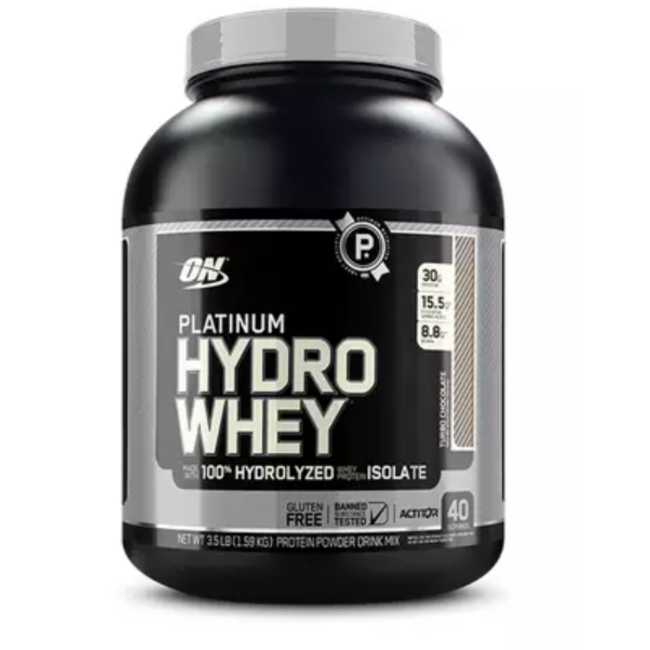  Optimum Nutrition Platinum Hydrowhey Protein Powder, 100%  Hydrolyzed Whey Protein Isolate Powder, Flavor: Turbo Chocolate, 40  Servings, 3.61 Pounds (Packaging May Vary) : Health & Household