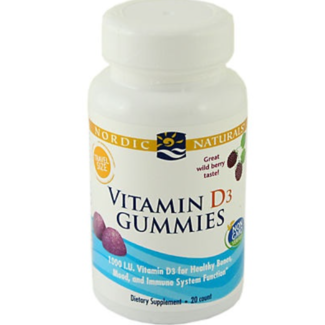 Nordic Naturals Vitamin D3 1000 IU 20 Gummies