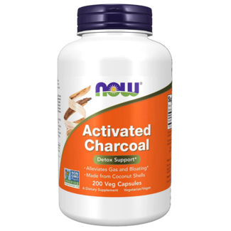 Now Foods Activated Charcoal 200 Veggie Capsules