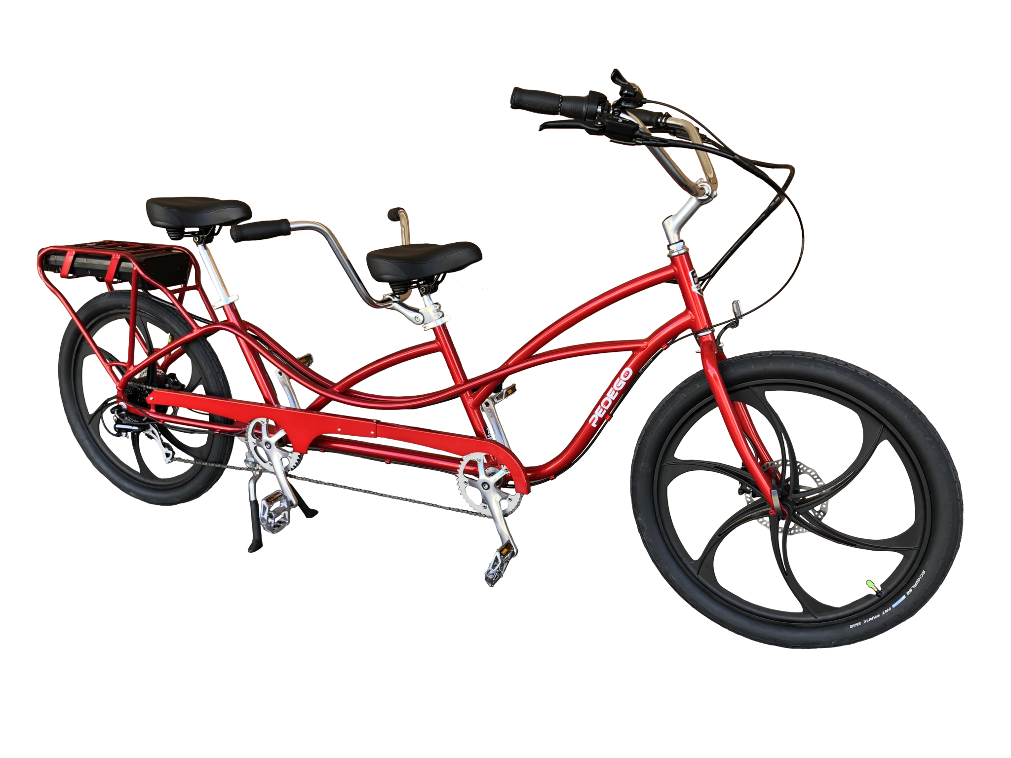 Pedego Tandem with Mag Wheels Dynamic Wheels in Motion, LLC