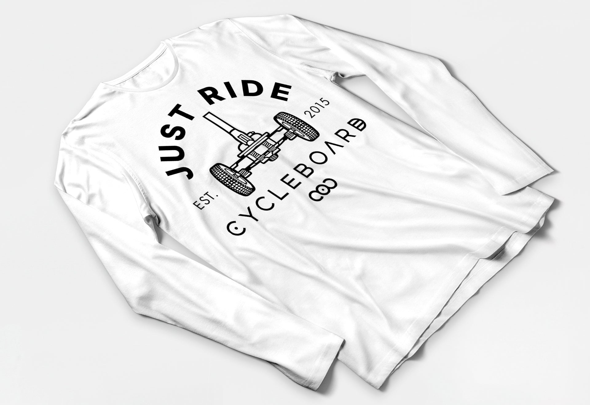 Just Ride Long Sleeve Shirt, White