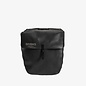 Brick Lane Roll-Up Pannier Black/Black - Canvas with Leather Belts