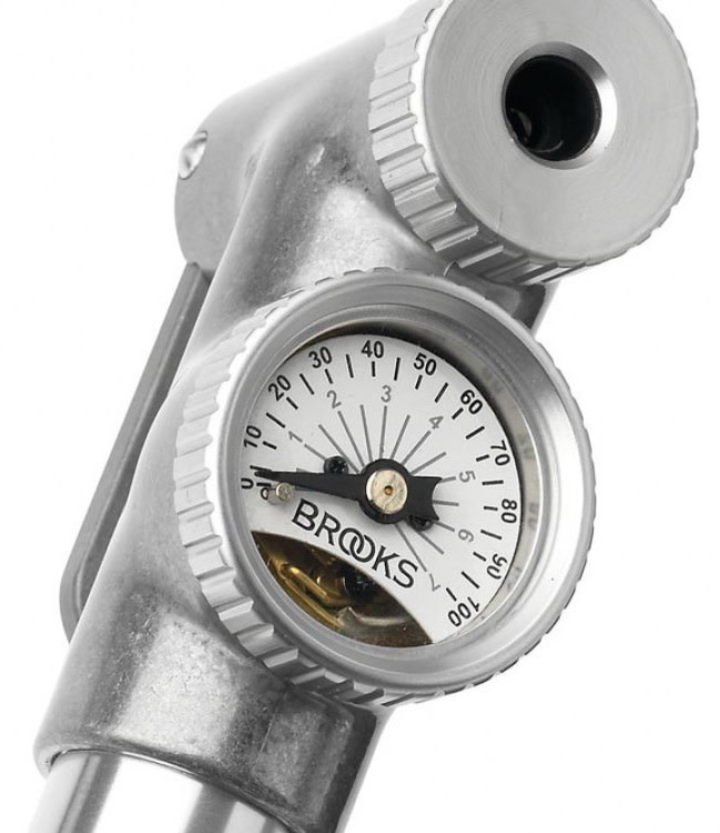 P1 Hand Pump with Gauge - Silver/Black