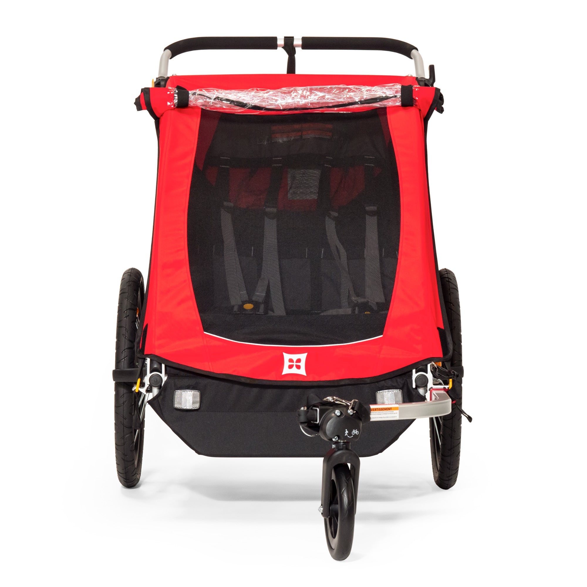 Honey Bee Double Child Trailer, Red