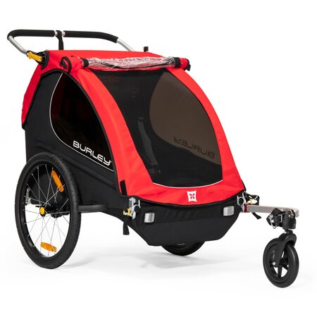 Honey Bee Double Child Trailer, Red