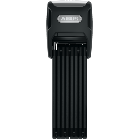 Folding Lock - Bordo Big Alarm 6000KA - Extra Long Length 3.9´- 5mm Steel Links - 6000/120 SH Black - 120cm Length / 3.9" 5mm Steel Plates