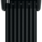 Folding Lock - Bordo Big Alarm 6000K - Extra Long Length 3.9´- 5mm Steel Links - 6000/120 SH Black - 120cm Length / 3.9" 5mm Steel Plates