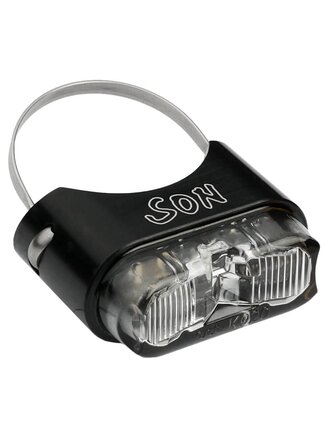 Schmidt Schmidt Tailight Seatpost, Black Anodized with Clear lens