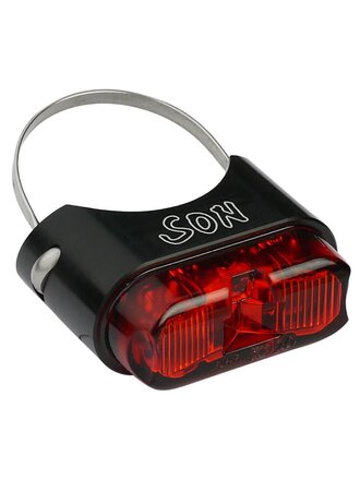Schmidt Schmidt Taillight for Seatpost, Black Anodized with red lens