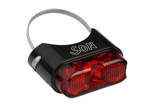 Schmidt Schmidt Taillight for Seatpost, Black Anodized with red lens