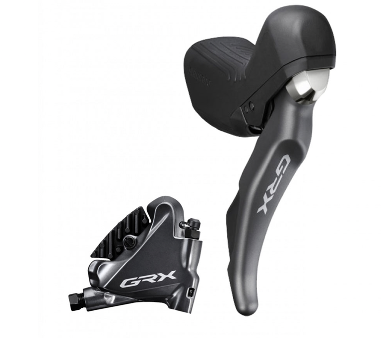 Shimano GRX ST-RX810 2 x 11-Speed Left Drop-Bar Shifter/Hydraulic Brake Lever with BR-RX810 Flat Mount Caliper 1000mm Hose