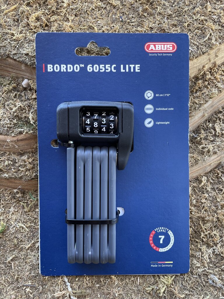 Abus Abus BORDO Lite Mini 6055C/60 Folding Lock - Combination, 2', 5mm, Black