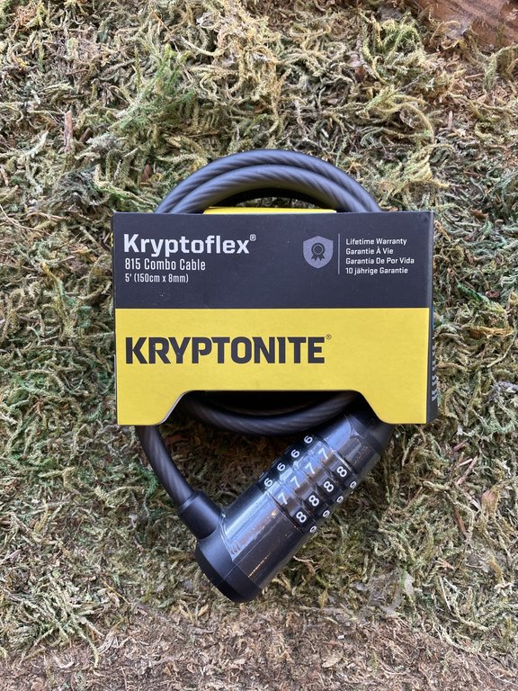 Kryptonite Kryptonite, KryptoFlex 815, Cable lock, Combination, 8mm, 150cm, 4.9', Black
