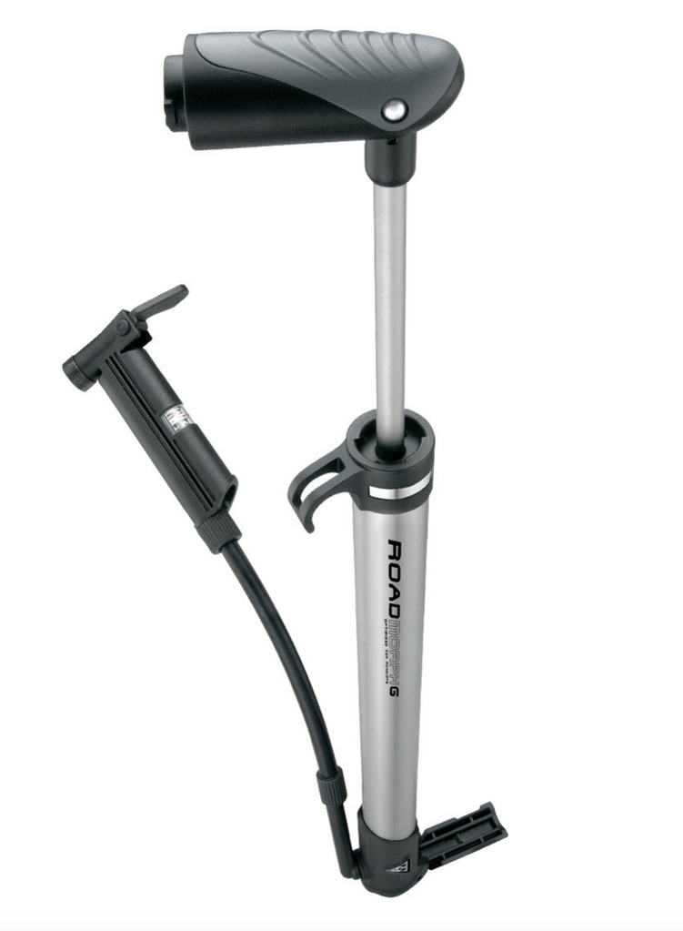 Topeak Road Morph G Frame Pump - Includes Gauge, Silver/Black