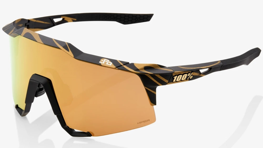 100 Percent 100% Speedcraft Sunglasses - Peter Sagan LE, Metallic Gold Flake, HiPER Gold Mirror Lens
