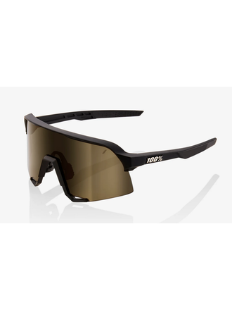 100 Percent 100% S3 Sunglasses - Soft Tact Black, Soft Gold Mirror Lens