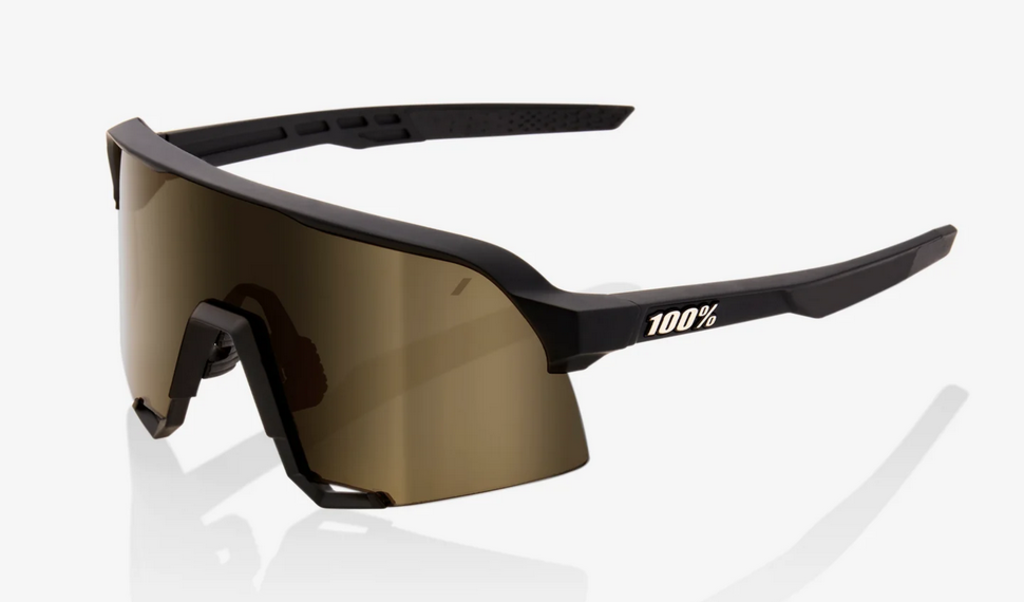 100 Percent 100% S3 Sunglasses - Soft Tact Black, Soft Gold Mirror Lens
