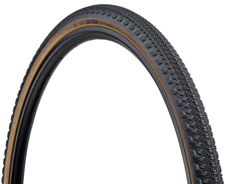 Teravail Cannonball Tire - 700 x 38, Tubeless, Folding, Tan, Light and Supple