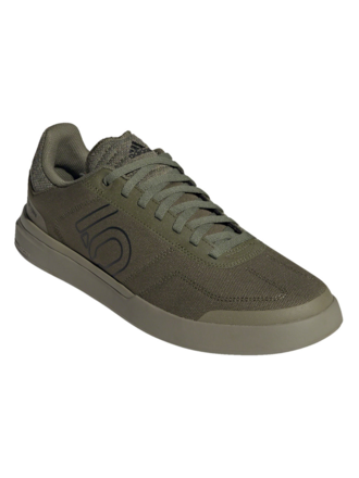 Five Ten Five Ten Sleuth DLX Canvas Flat Shoes - Men's, Focus Olive/Core Black/Pulse Lime, 8.5