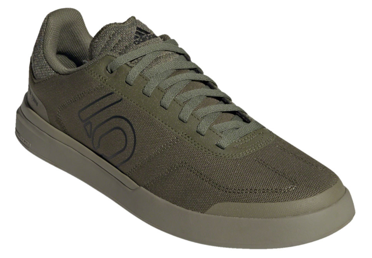 Five Ten Five Ten Sleuth DLX Canvas Flat Shoes - Men's, Focus Olive/Core Black/Pulse Lime, 8.5
