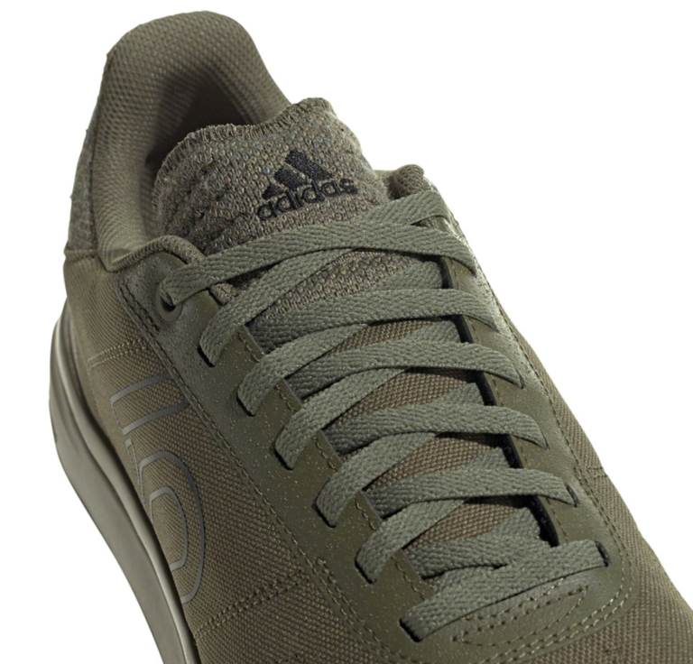 Five Ten Five Ten Sleuth DLX Canvas Flat Shoes - Men's, Focus Olive/Core Black/Pulse Lime, 8.5