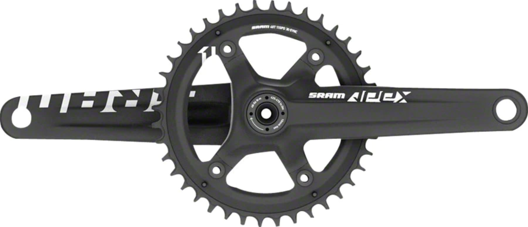 SRAM Apex 1 GXP Crankset 175mm with 42T 110mm Asymmetric BCD X