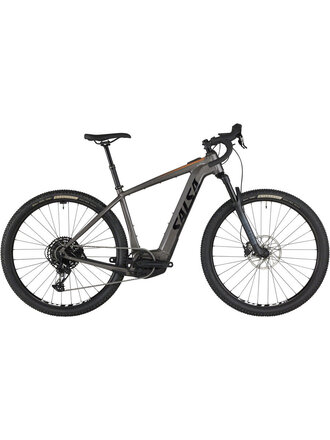 Salsa Tributary Apex 1 Front Suspension Ebike - Charcoal