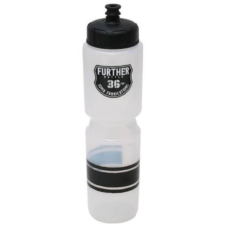Soma Further 36oz Auto Valve Water Bottle, Clear/Black