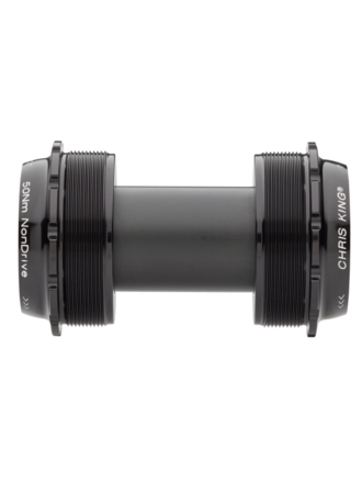 Chris King Chris King ThreadFit T47 24x Bottom Bracket with Fit Kit 4 - T47, For Shimano Hollowtech II, Black