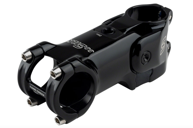 Cane Creek Cane Creek eeSilk Stem - 90mm, 31.8mm, -6, 1 1/8", Alloy, Black, w/o Comp Switch