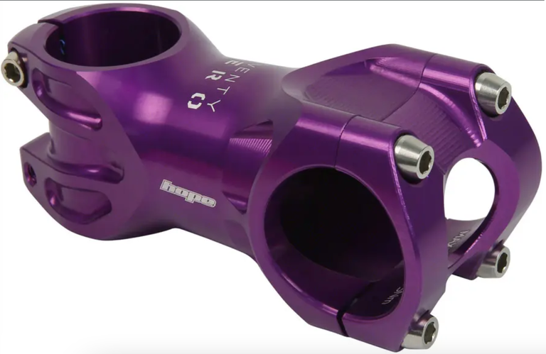 Hope Hope XC Stem - 70mm, 31.8 Clamp, +/-0, 1 1/8", Purple