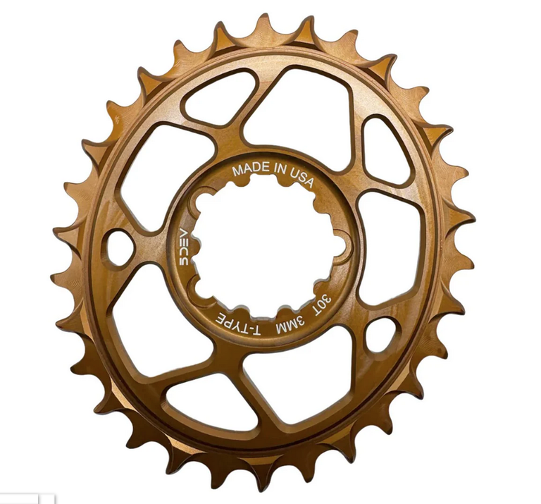 5Dev 5Dev 7075 Classic Chainring, 3mm Offset,30T Oval 12% Kash
