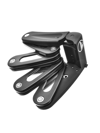 RockyMounts Hendrix Folding Lock - Keyed, 5mm Links, Black