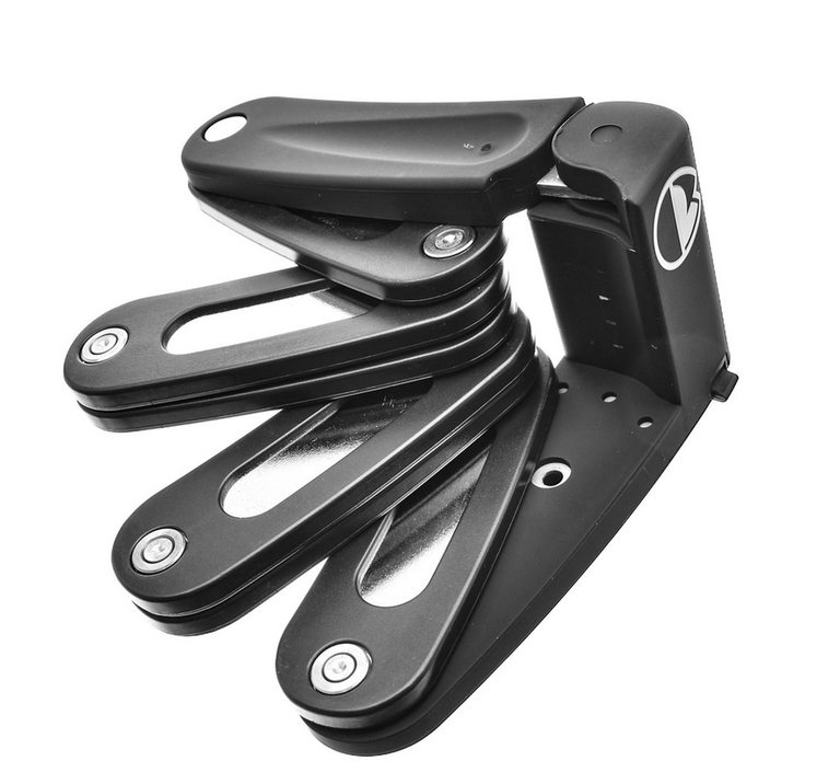 RockyMounts Hendrix Folding Lock - Keyed, 5mm Links, Black