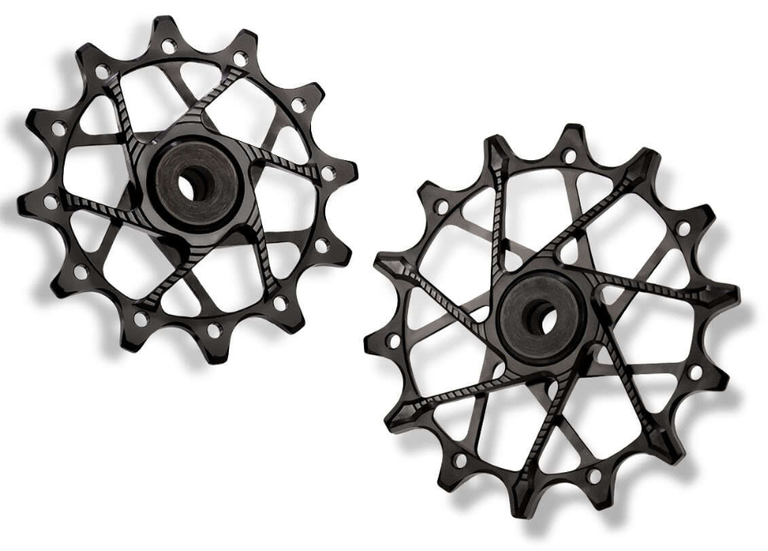 Garbaruk Garbaruk Rear Derailleur Pulleys for SRAM 11/12 w/ Garbaruk Cage - 12t + 16t - Black