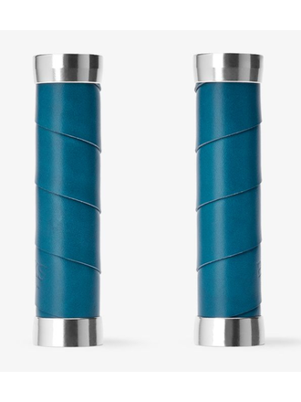 Brooks Brooks Slender Leather Grips - Teal - 130/130