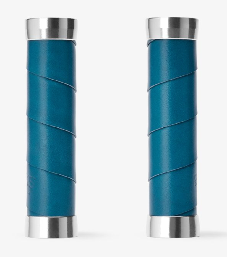 Brooks Brooks Slender Leather Grips - Teal - 130/130