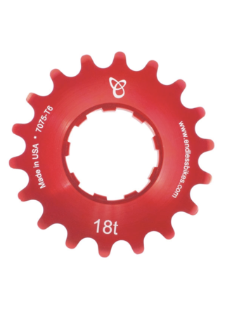 Endless Bike Endless Bike Kick Ass Cog, 18t - Red Ano