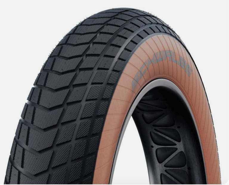 Schwalbe Super Moto-X Tire - 20 x 4.00, Clincher, Wire, Black/Bronze, Active Line, Green